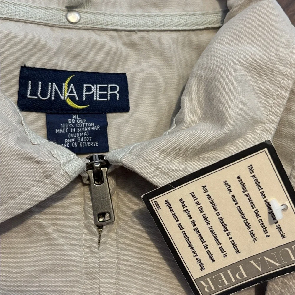 NEW Luna Pier XL Beige Cotton Jacket NWT
